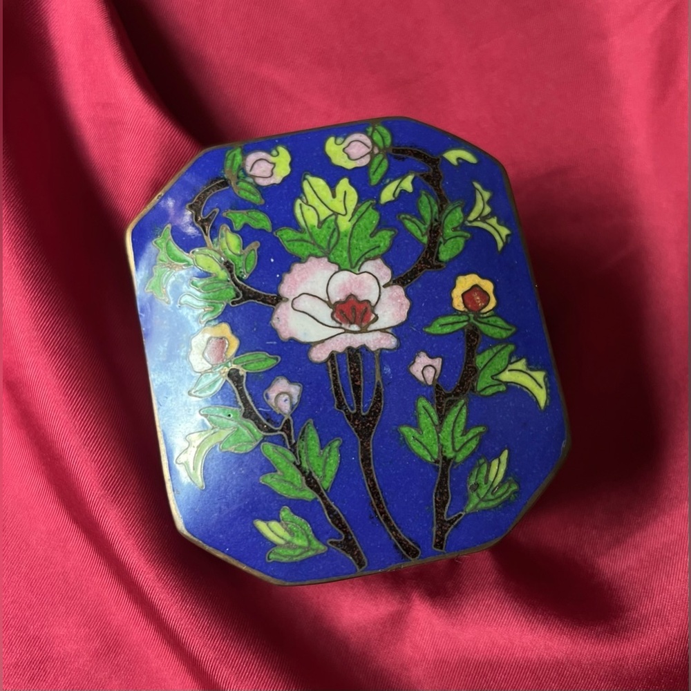 Vintage Cloisonné Trinket Box